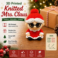 3D Printed Knitted Mrs. Claus - 3D printed holiday-christmas by TX3D Printing Co.