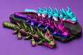 Mini Flexi Dragon - 3D printed fidget toys by TX3D Printing Co.
