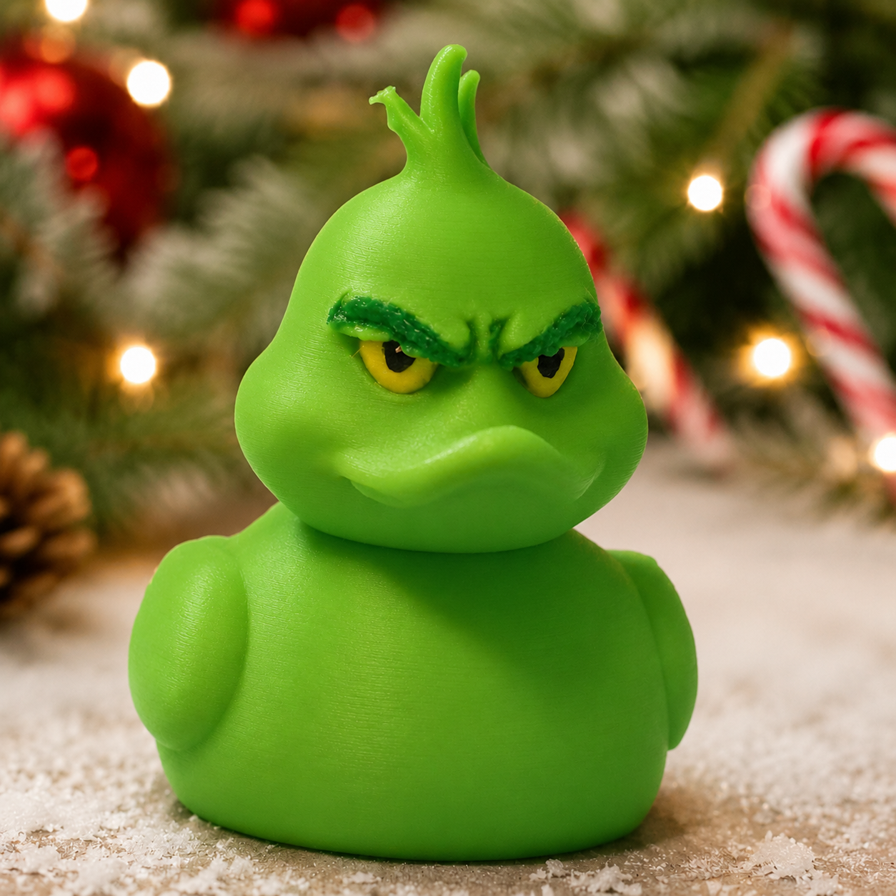 Grinch Mini Duck - 3D printed holiday-christmas by TX3D Printing Co.