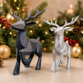 Geometric Reindeer - 3D printed holiday-christmas by TX3D Printing Co.