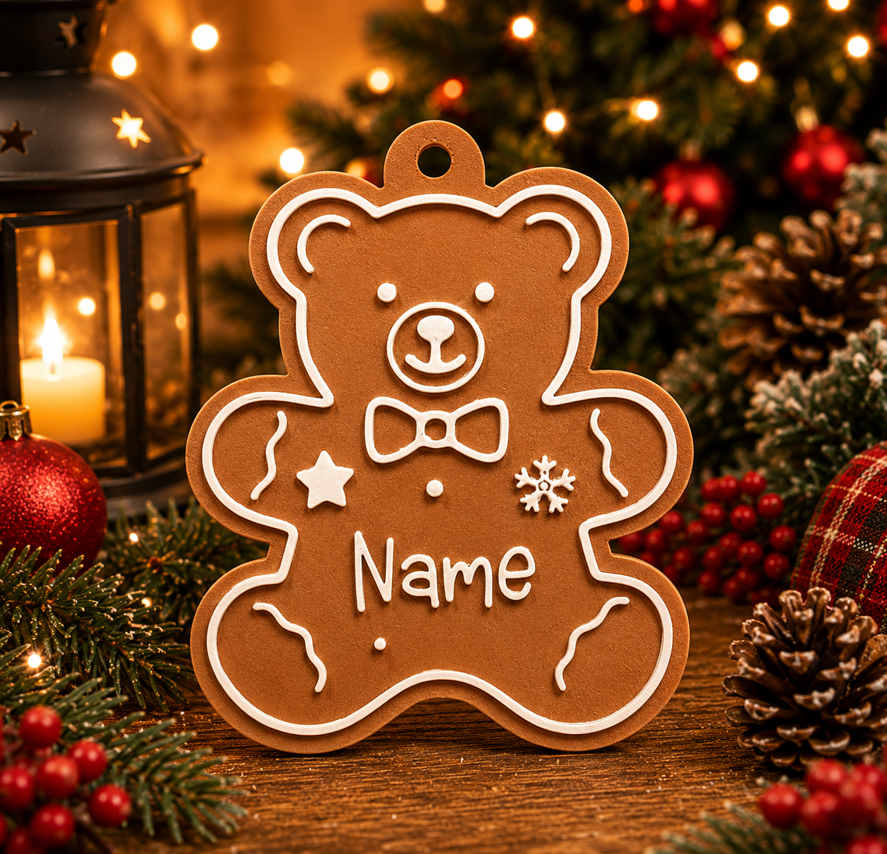Personalized Gingerbread Christmas Ornaments&nbsp;