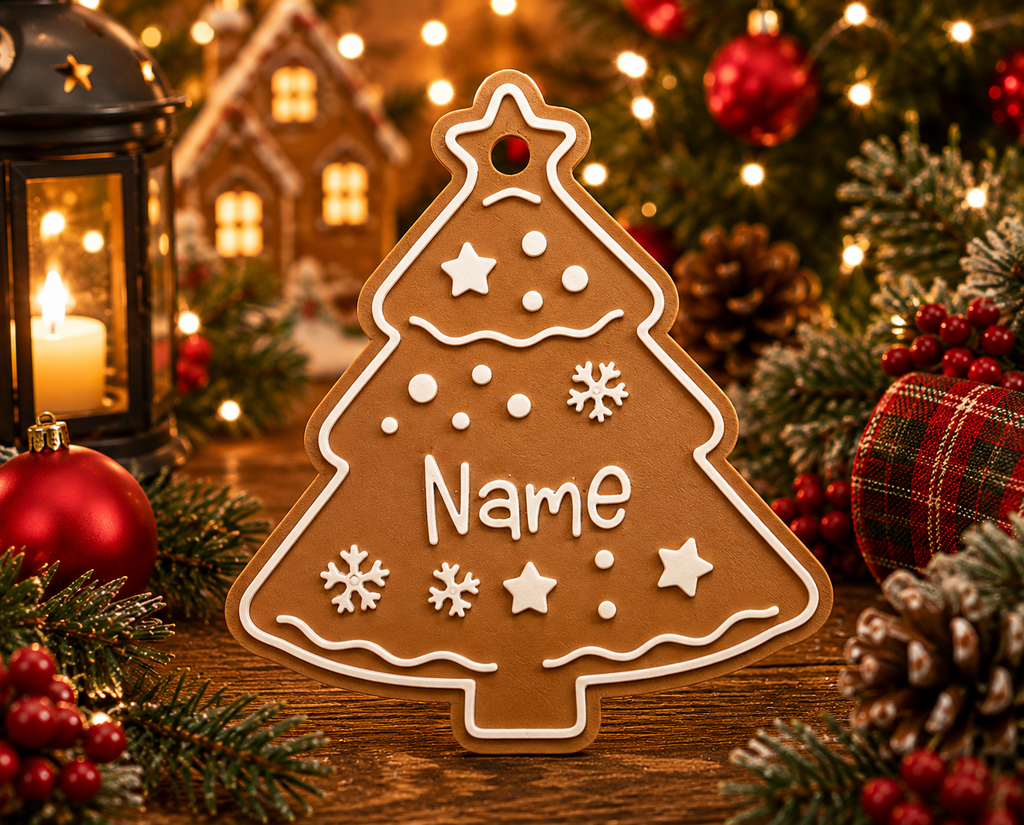 Personalized Gingerbread Christmas Ornaments&nbsp;