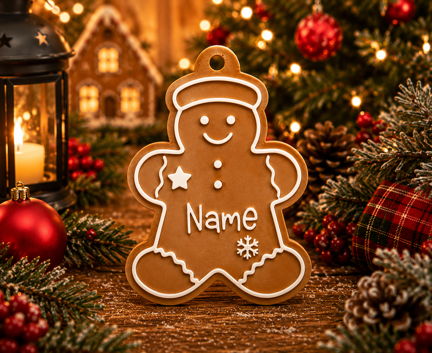 Personalized Gingerbread Christmas Ornaments&nbsp;