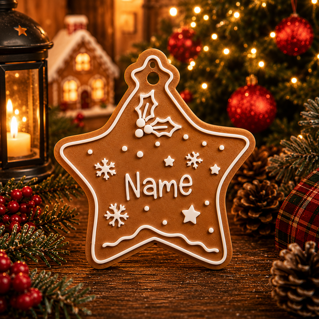 Personalized Gingerbread Christmas Ornaments&nbsp;
