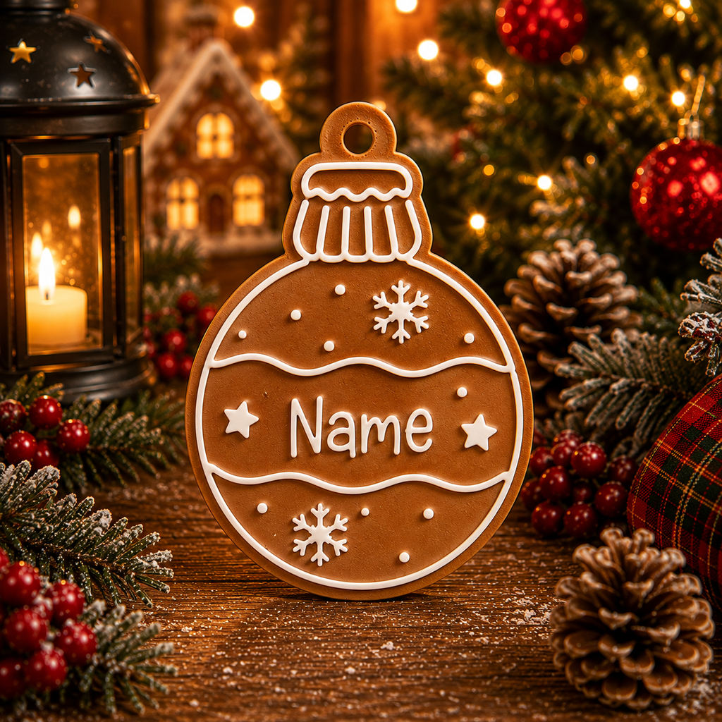 Personalized Gingerbread Christmas Ornaments&nbsp;