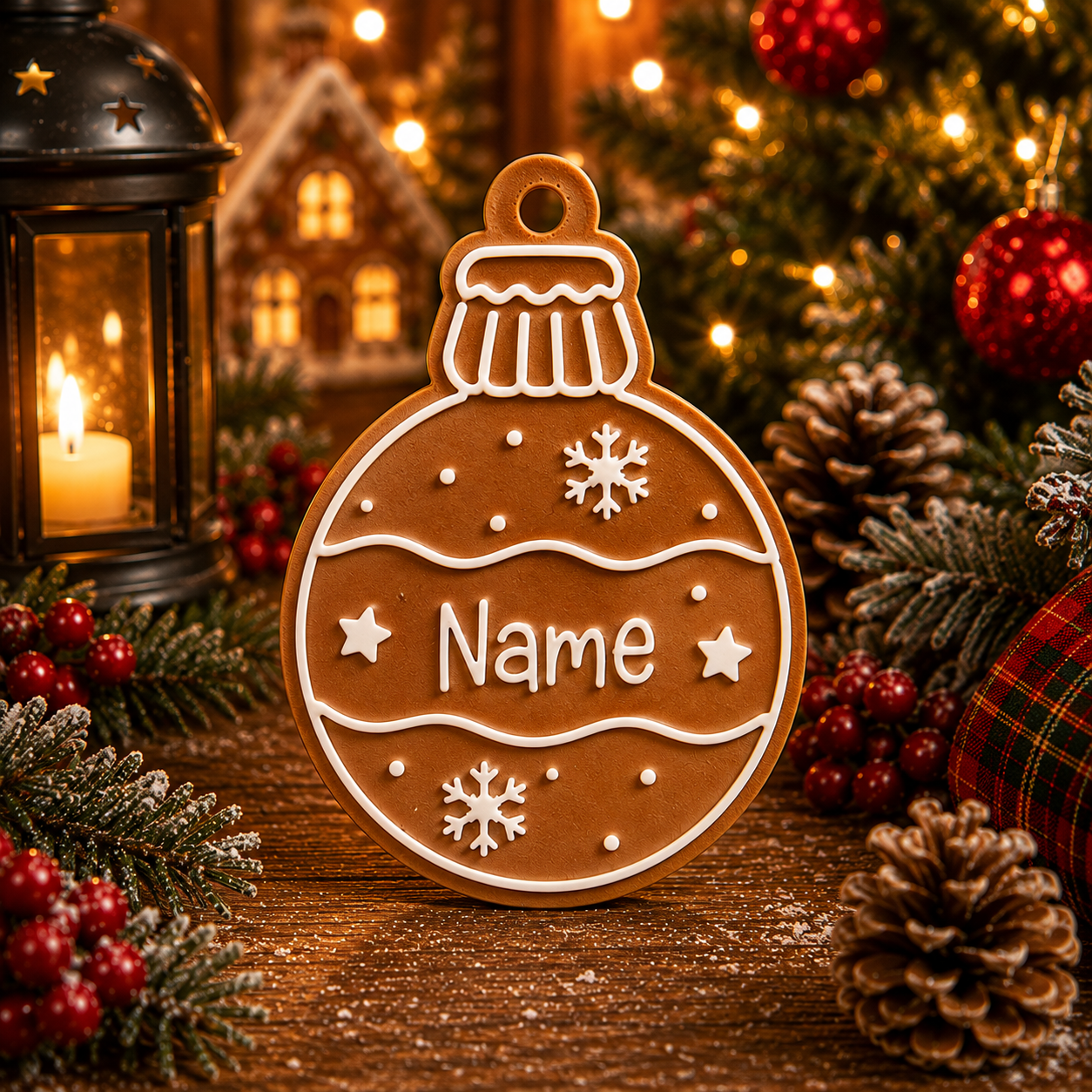 Personalized Gingerbread Christmas Ornaments&nbsp;