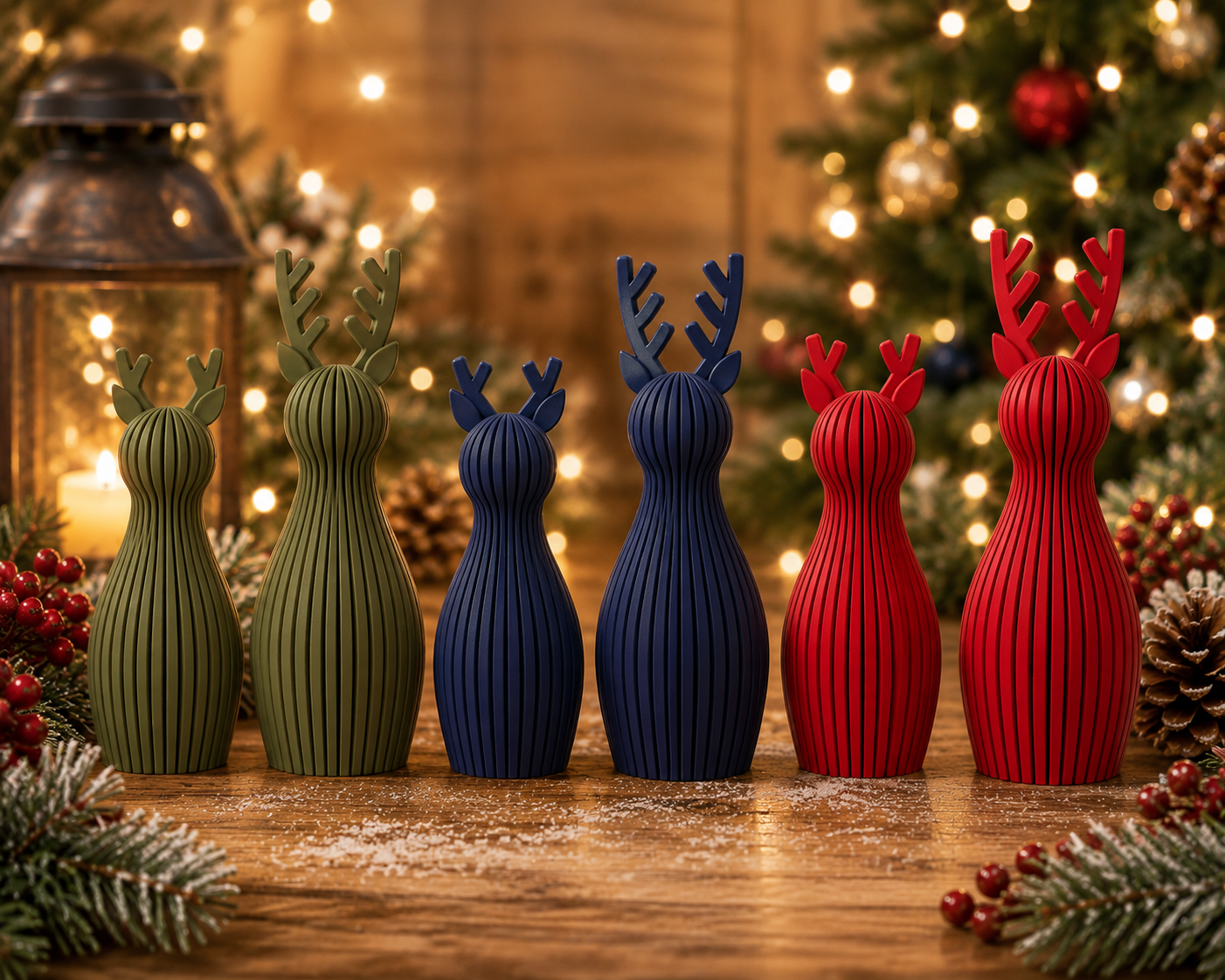 Modern Christmas Reindeer - 3D printed holiday-christmas by TX3D Printing Co.