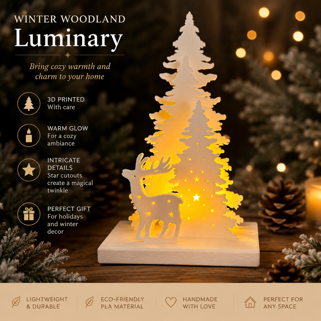 Winter Woodland Luminary