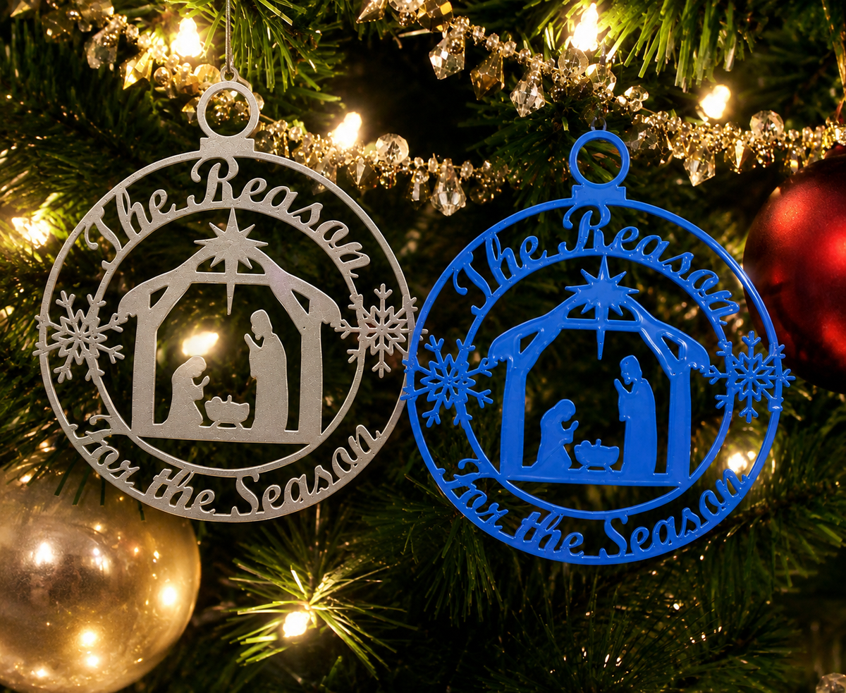 Reason For The Season Ornament - 3D printed holiday-christmas by TX3D Printing Co.
