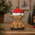Highland Cow Christmas Ornament - 3D printed holiday-christmas by TX3D Printing Co.