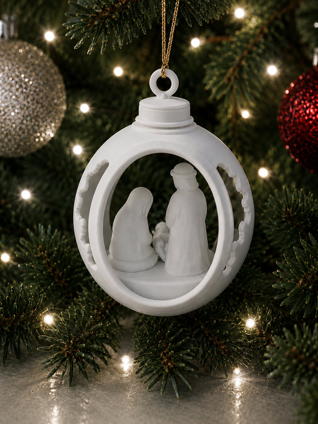 Nativity Scene Christmas Ornament