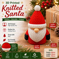 3D Printed Knitted Santa Gnome - 3D printed holiday-christmas by TX3D Printing Co.