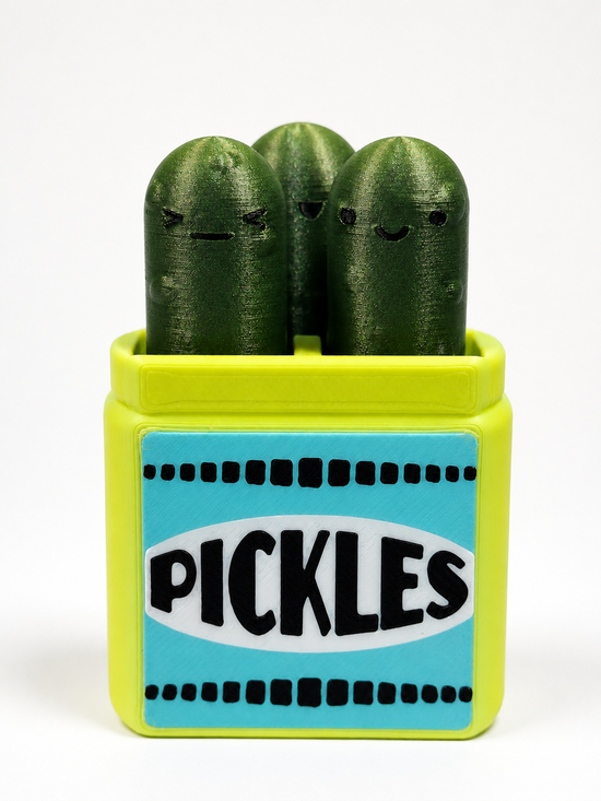 Triple Pickle Fidget Box - 3D printed fidget toys by TX3D Printing Co.