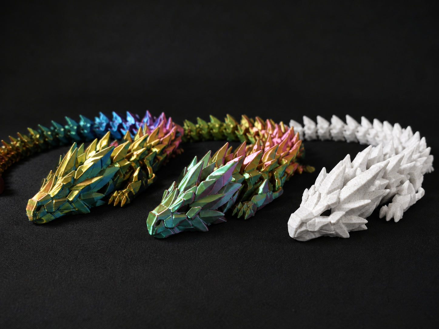 Large Flexi Dragon - 3D printed fidget toys by TX3D Printing Co.