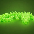 Large Glow Flexi Dragon - 3D printed fidget toys by TX3D Printing Co.