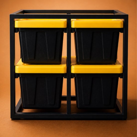 Teeny Totes w/Rack - 3D printed storage & organization by TX3D Printing Co.